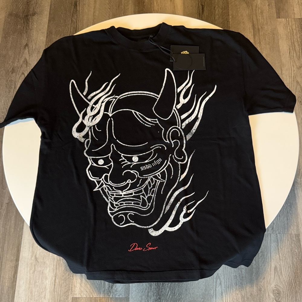 Darc Sport Oni Fire Premium Oversized Tee in Black - M